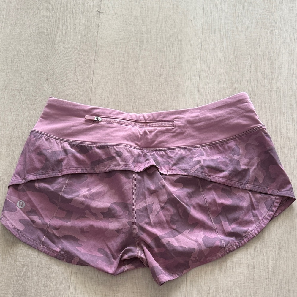 lululemon athletica Pink Camo Women's Athletic Shorts
